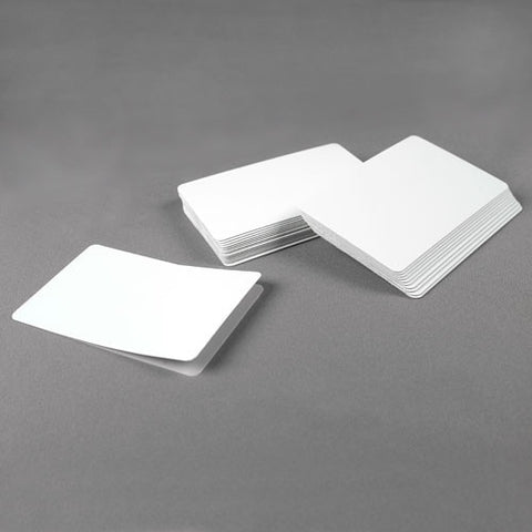 Thermatek䋢 Adhesive Backed Cards CR80, 14 mil Blanks with Paper Backing (100/pk)