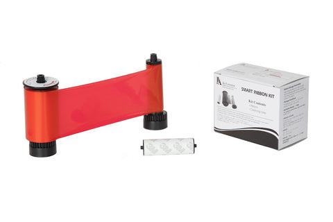 IDP Smart 30/50 SIADC-P-R Resin red ribbon with the disposable cleaning roller, 1200 cards/roll
