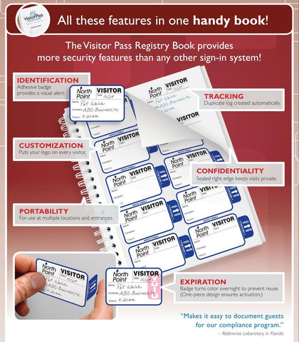 Visitor Management Self-Duplicating Registration Booklets