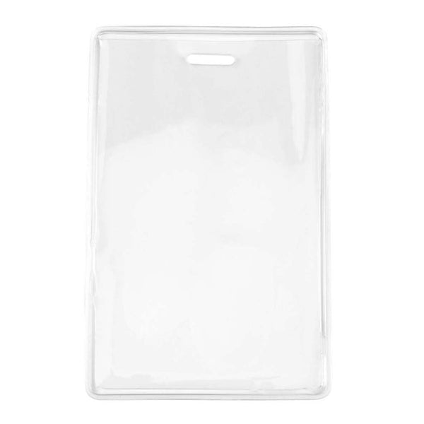 Clip Style Name Badge Holders, Sealed with inserts, 4 x 3