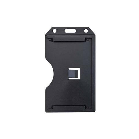 Abs 2-Sided,6 Card Badge Holder, Black, Cr80 Vertical (50/Pk)
