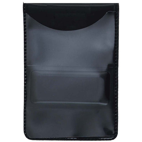 Shielded Vinyl Badge Holder, Black Cr80 Vertical (100/Pk)