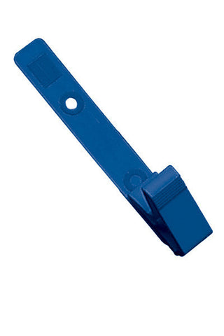 Strap Clip, Royal Blue, 3 1/8" (79Mm), Plastic Knurled Thumb-Grip W/Delrin Strap (100/Pk)
