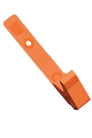 Strap Clip, Orange, 3 1/8" (79Mm), Plastic Knurled Thumb-Grip W/Delrin Strap (100/Pk)