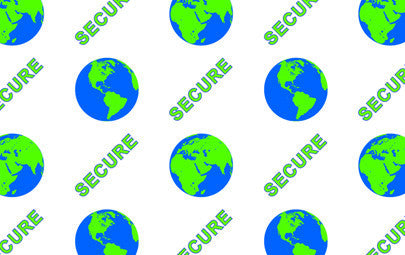 IDP Hologram patch type laminate film, 1mil(25mic) "Secure Globe",250 images/roll