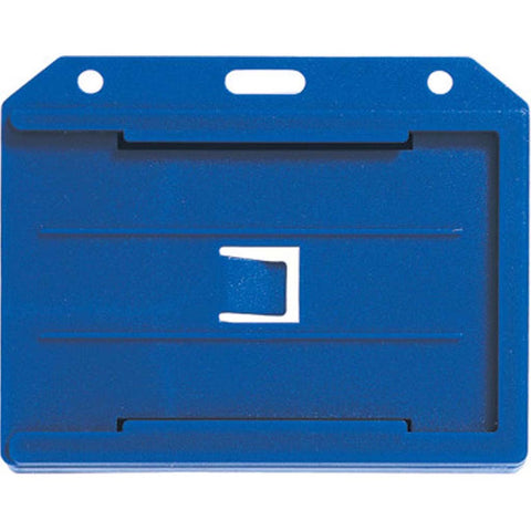 Abs 2-Sided,4 Card Badge Holder, Blue, Cr80 Horizontal (50/Pk)