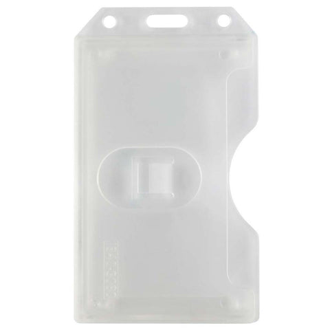 Abs 2-Sided,6 Card Badge Holder, Clear, Cr80 Vertical (50/Pk)