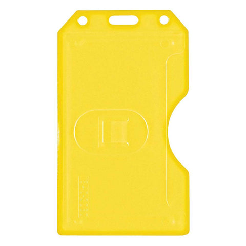Abs 2-Sided,6 Card Badge Holder, Yellow, Cr80 Vertical (50/Pk)